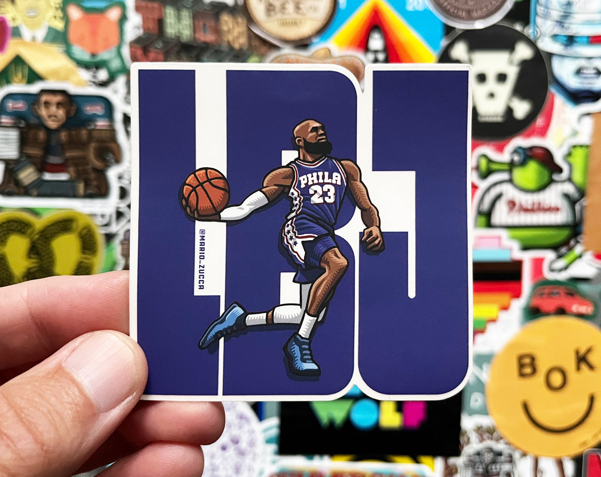 LeBron James "LBJ" *Clear* Sticker