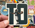 Terrell Owens "TO" *Clear* Sticker