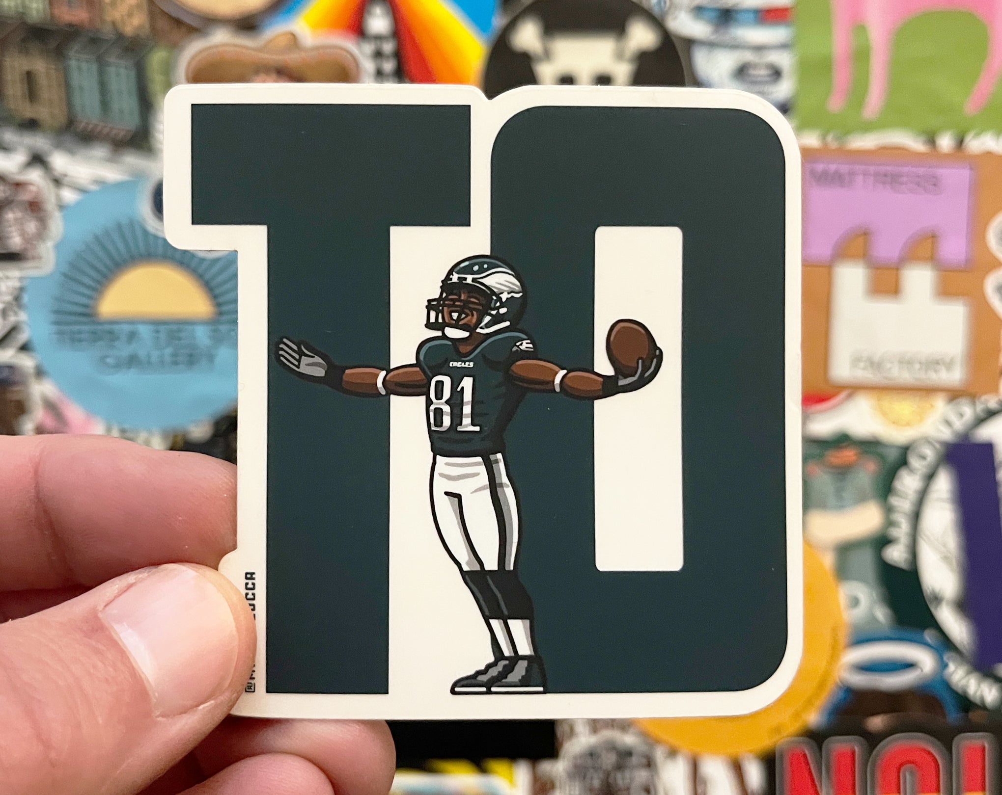 Terrell Owens "TO" *Clear* Sticker