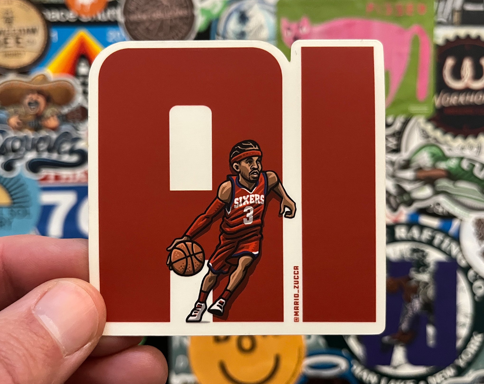 Allen Iverson "AI" *Clear* Sticker