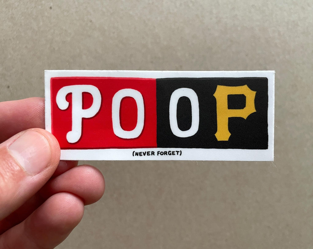 R.I.P. "POOP" Game Sticker (Never Forget)