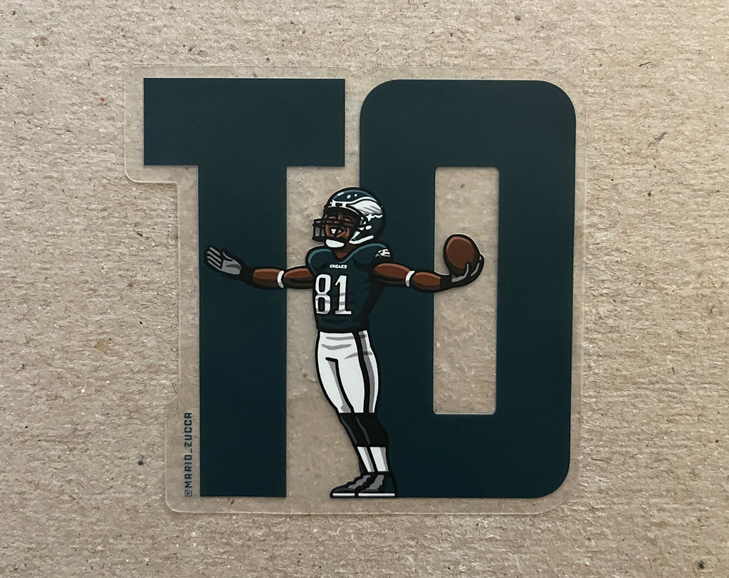 Terrell Owens "TO" *Clear* Sticker