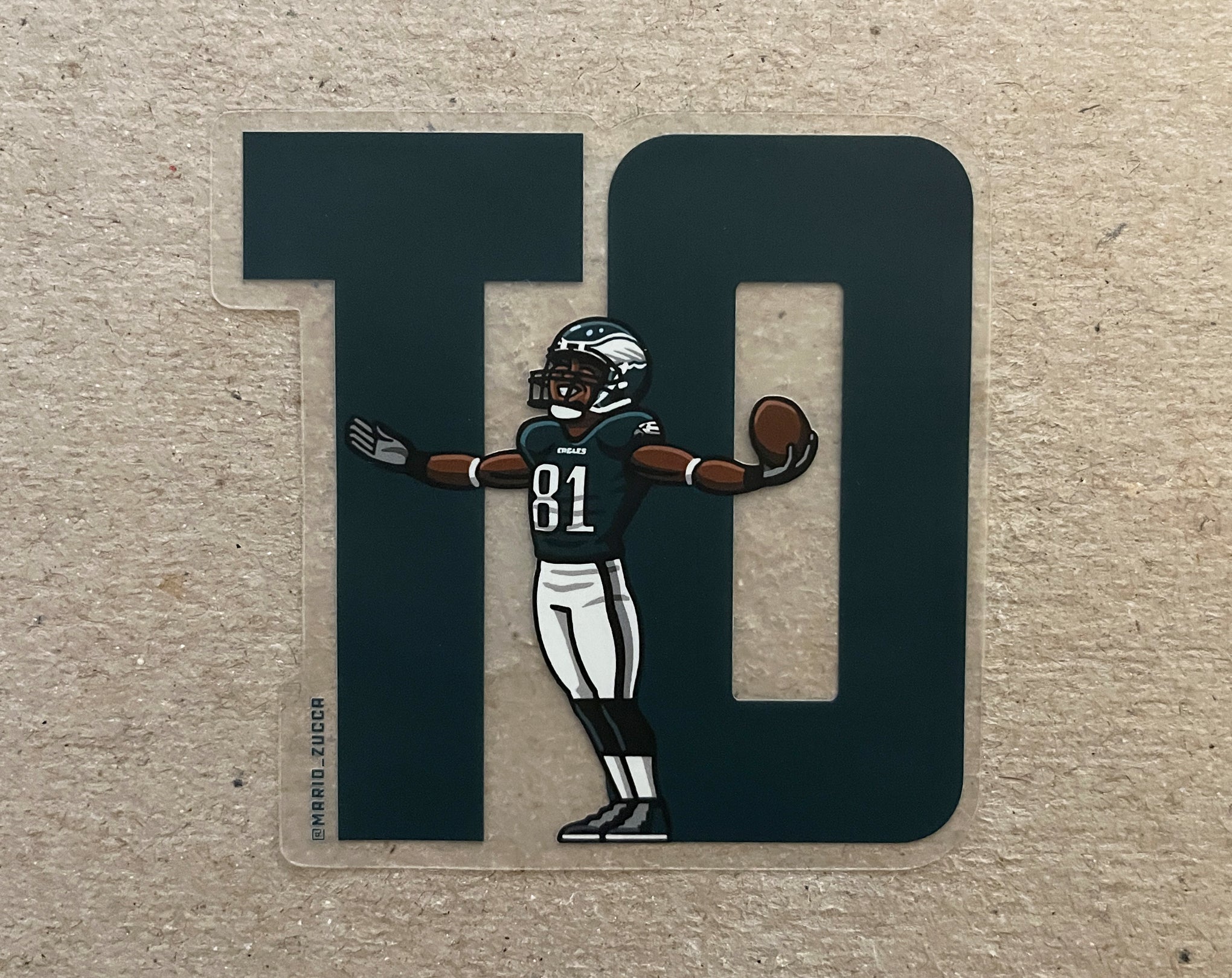 Terrell Owens "TO" *Clear* Sticker