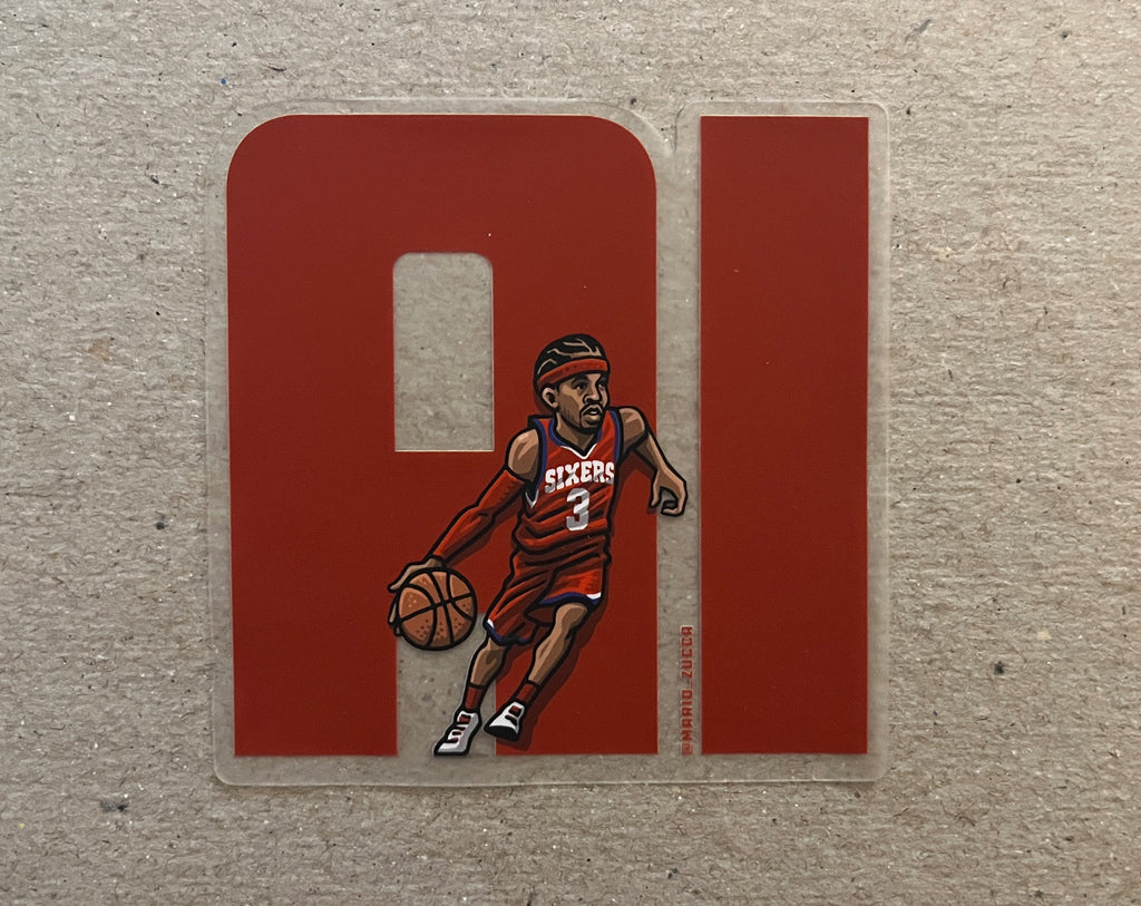 Allen Iverson "AI" *Clear* Sticker