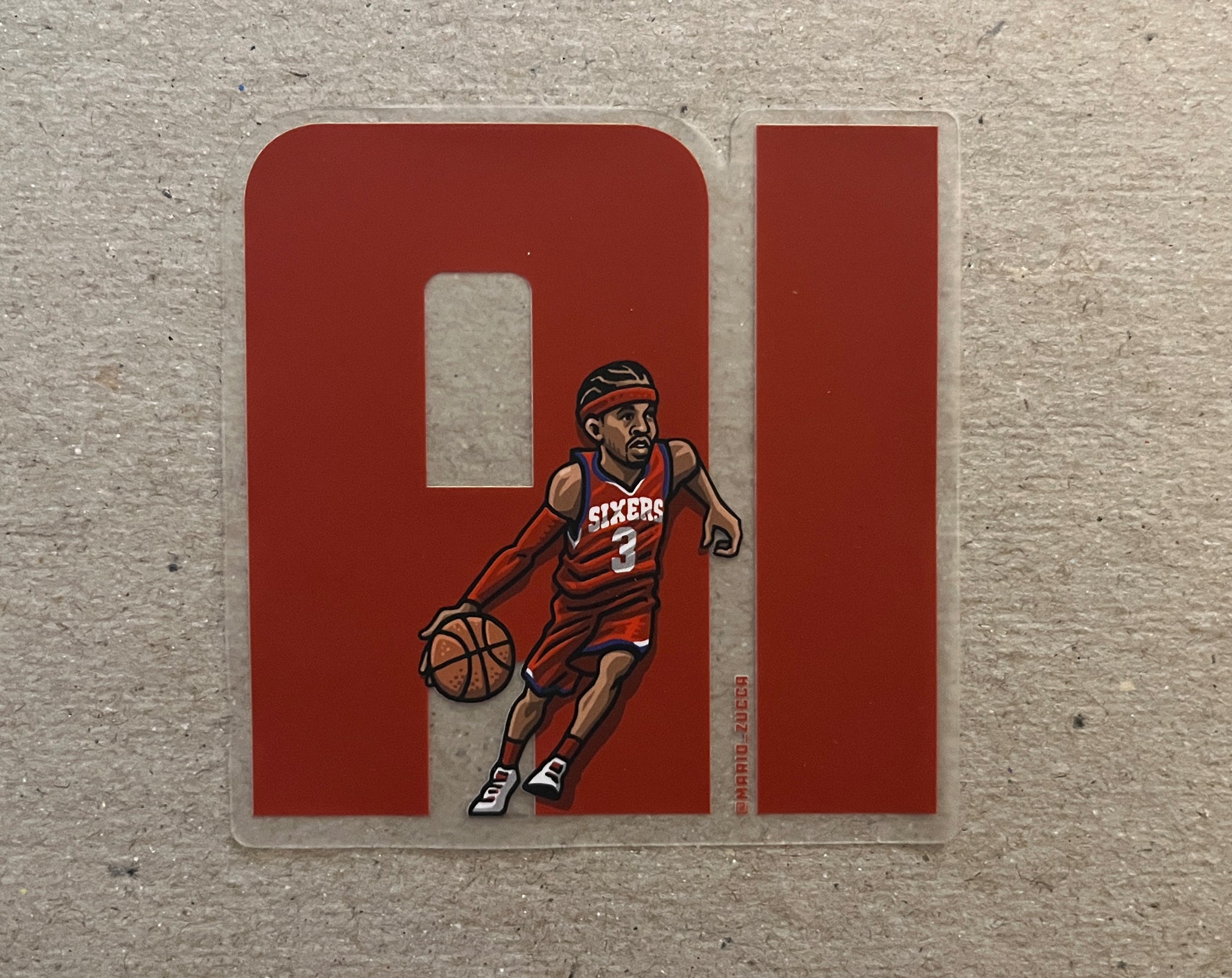Allen Iverson "AI" *Clear* Sticker