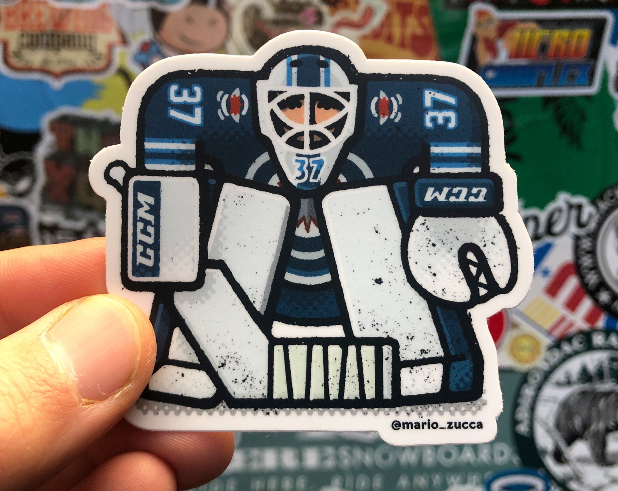 Connor Hellebuyck Sticker