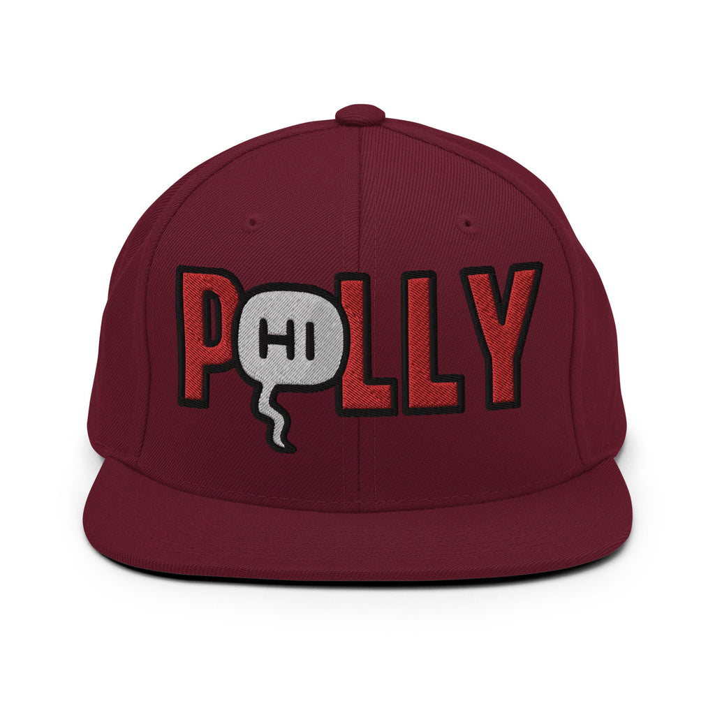 P(Hi)lly Embroidered Snapback Hat