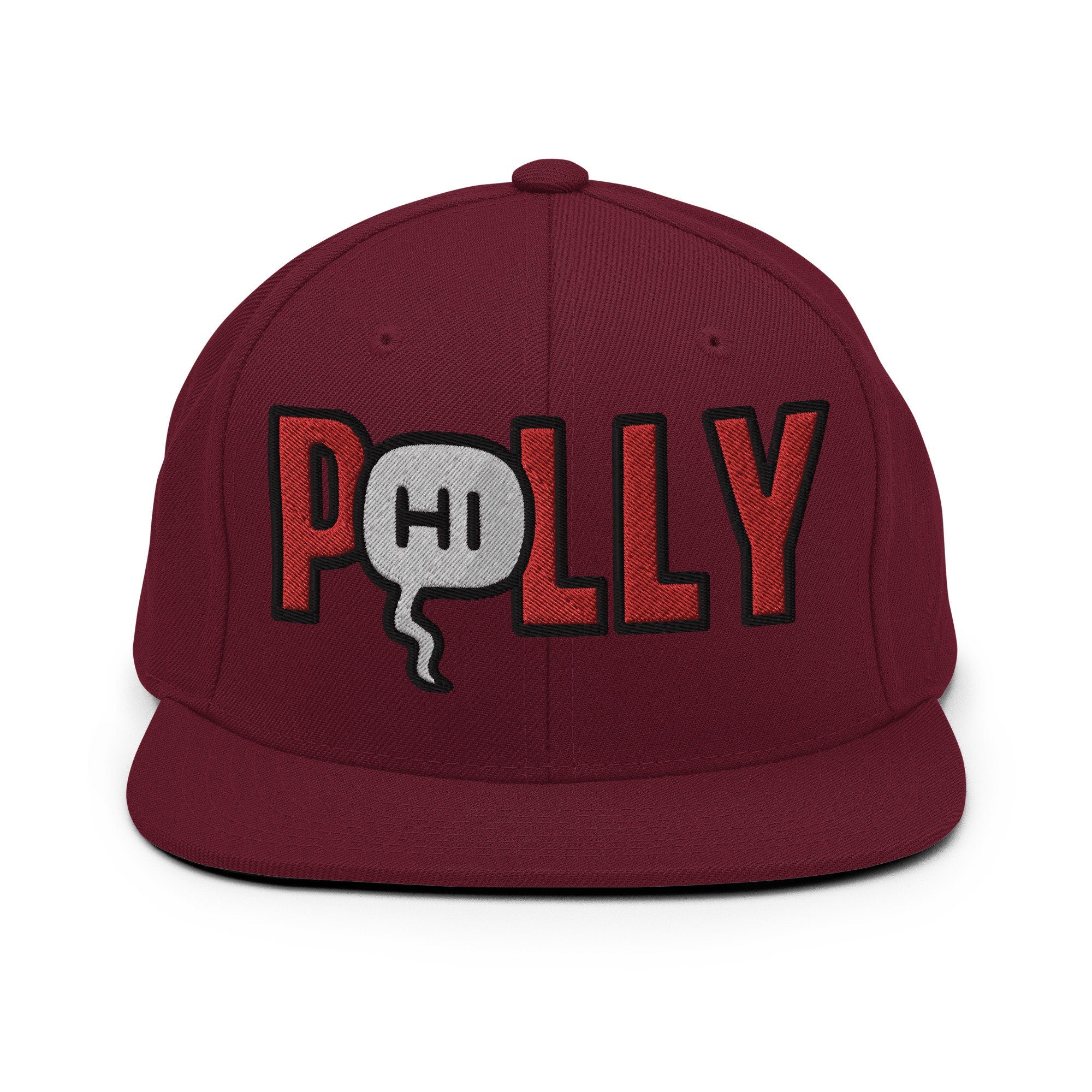 P(Hi)lly Embroidered Snapback Hat