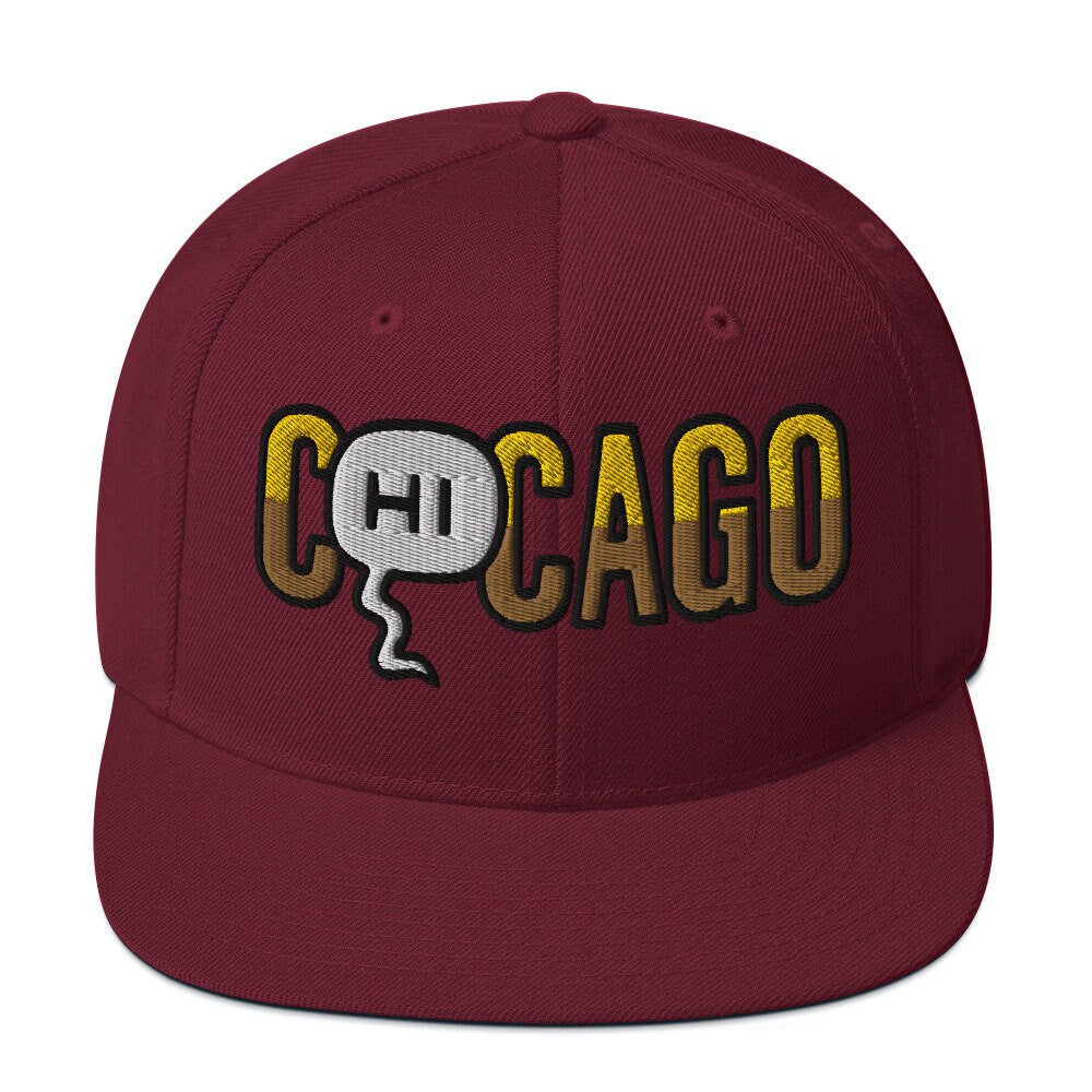 C(Hi)cago Embroidered Snapback Hat