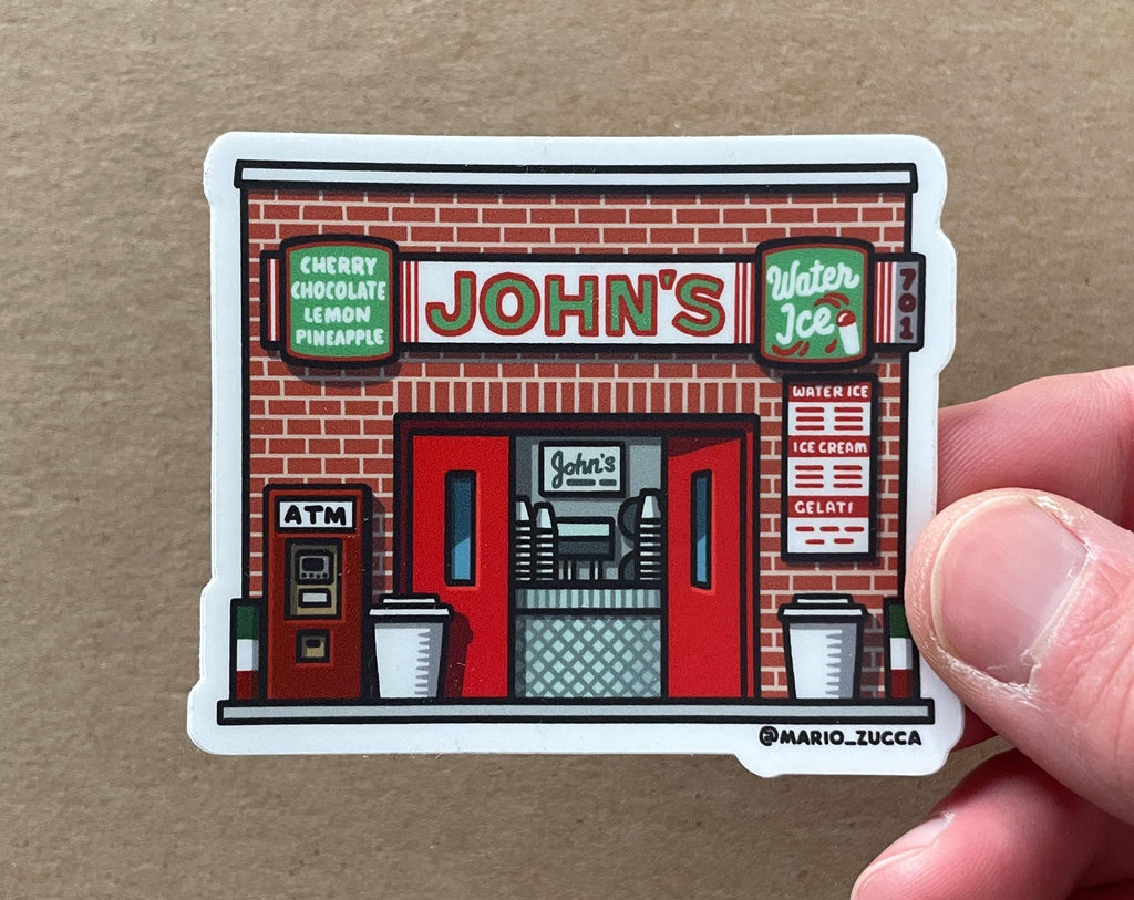 John's Water Ice Sticker