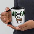 Mic(Hi)gan Deer Mug with Color Inside