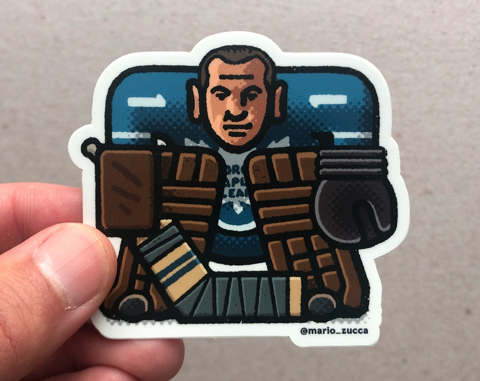 Johnny Bower Sticker