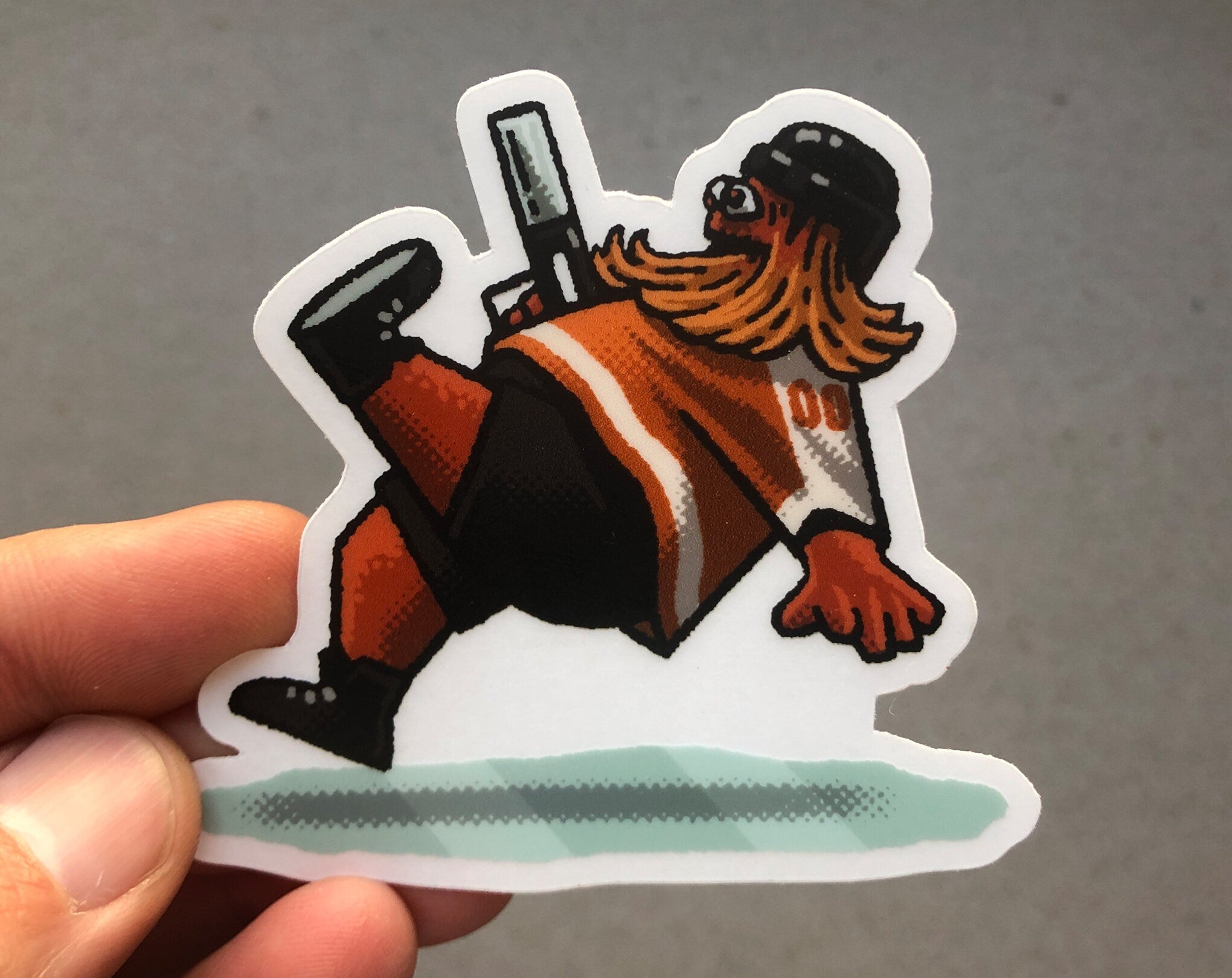 Slippin' Gritty *Clear* Sticker