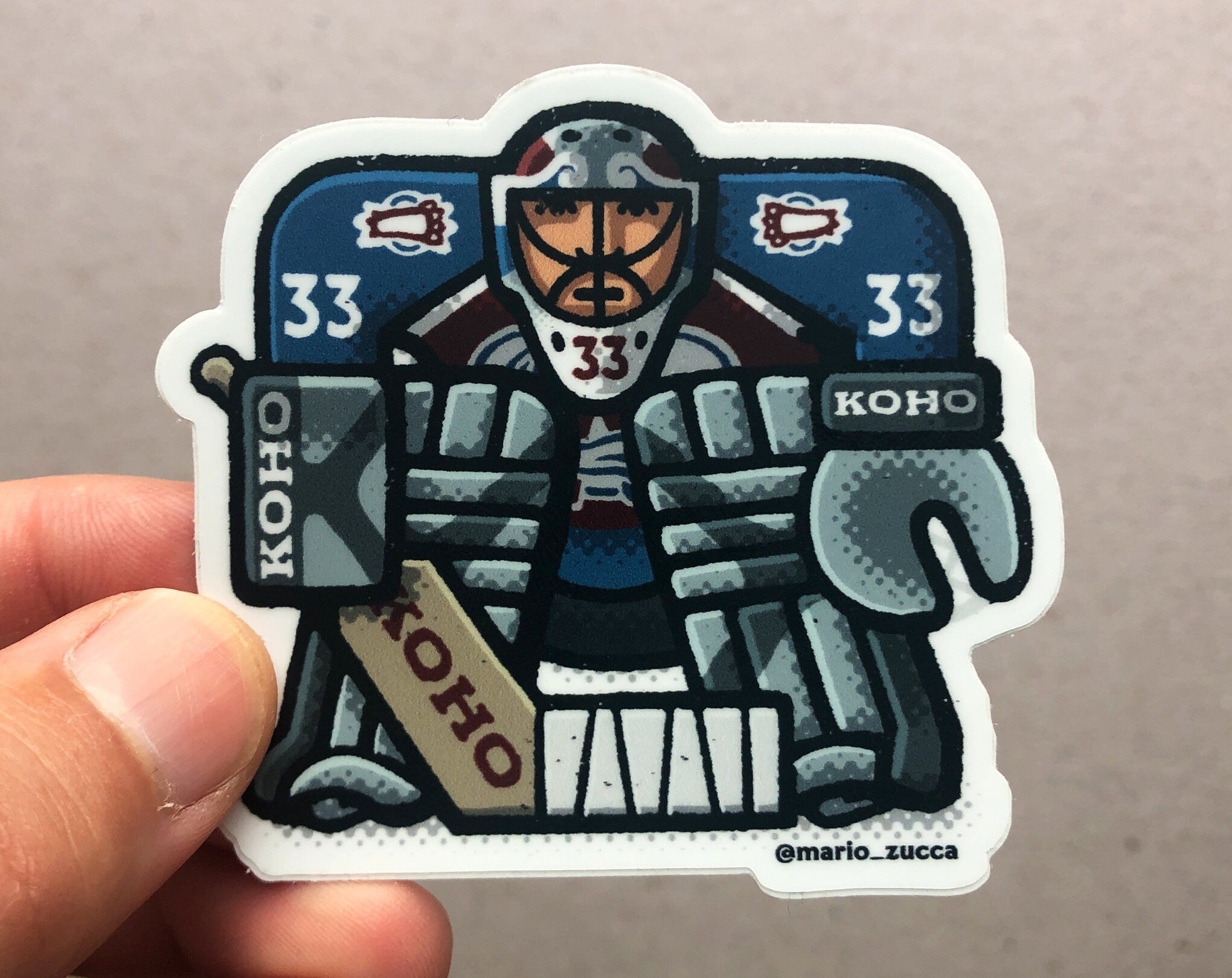 Patrick Roy Sticker (Avalanche)