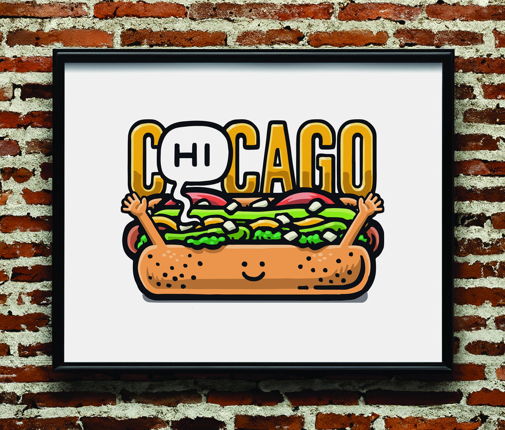 C(hi)cago Dog Print