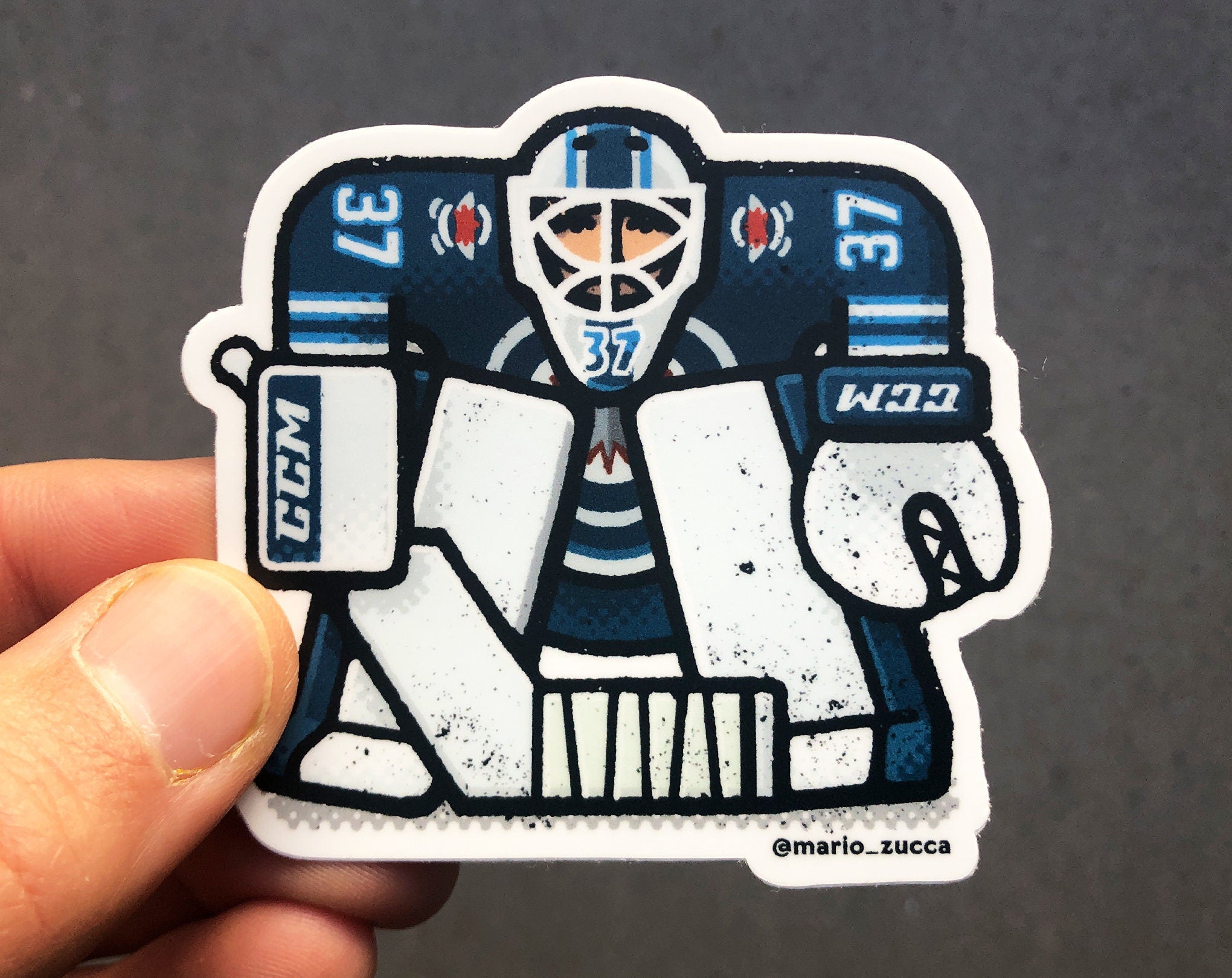 Connor Hellebuyck Sticker