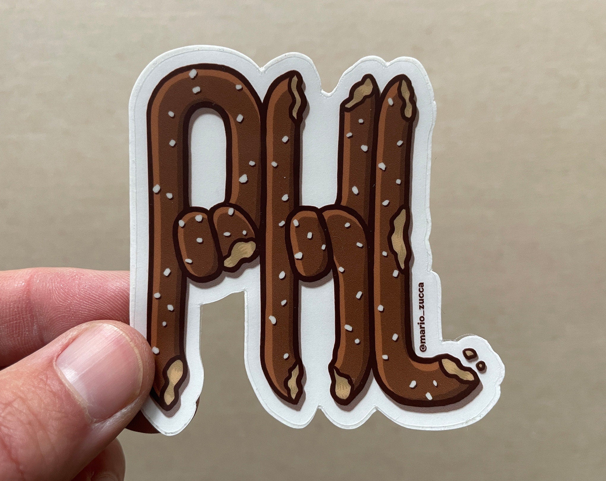PHL Pretzel Sticker