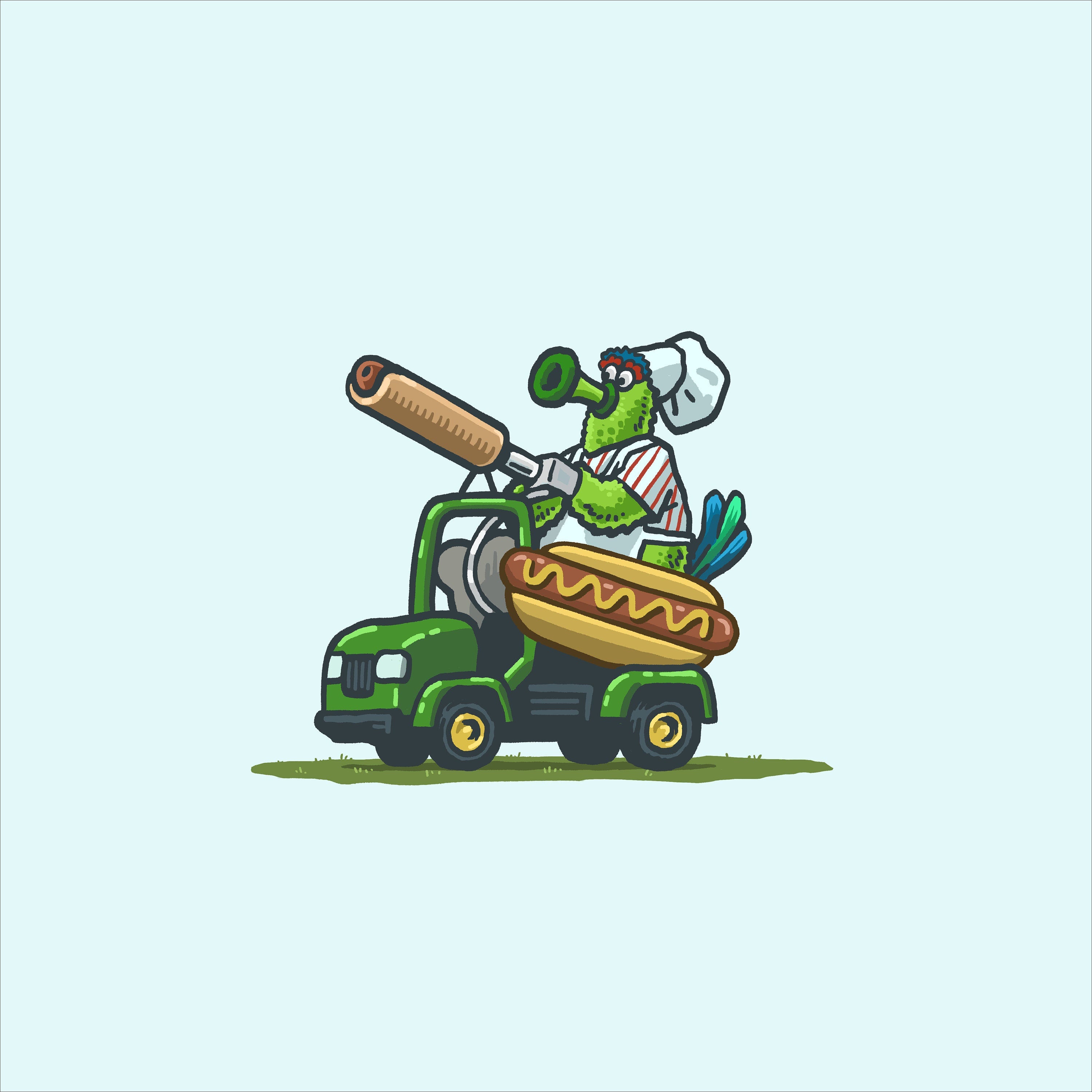 Phanatic Hot Dog Cannon Print