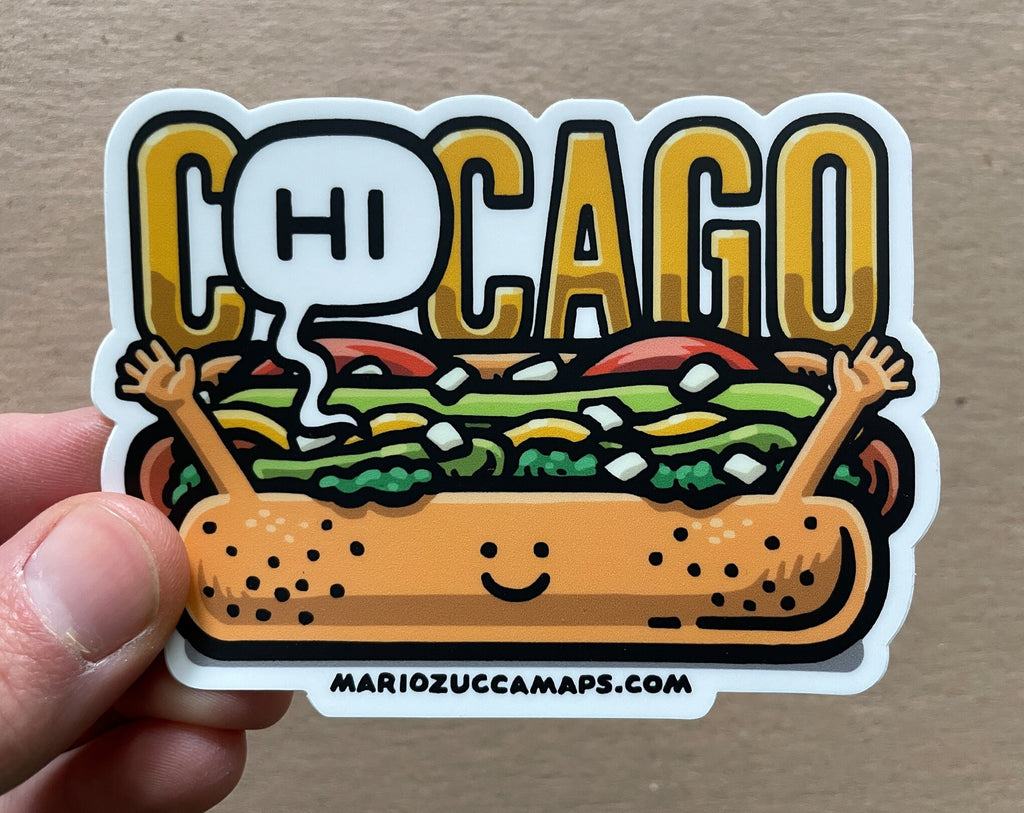 C(Hi)cago Dog Sticker