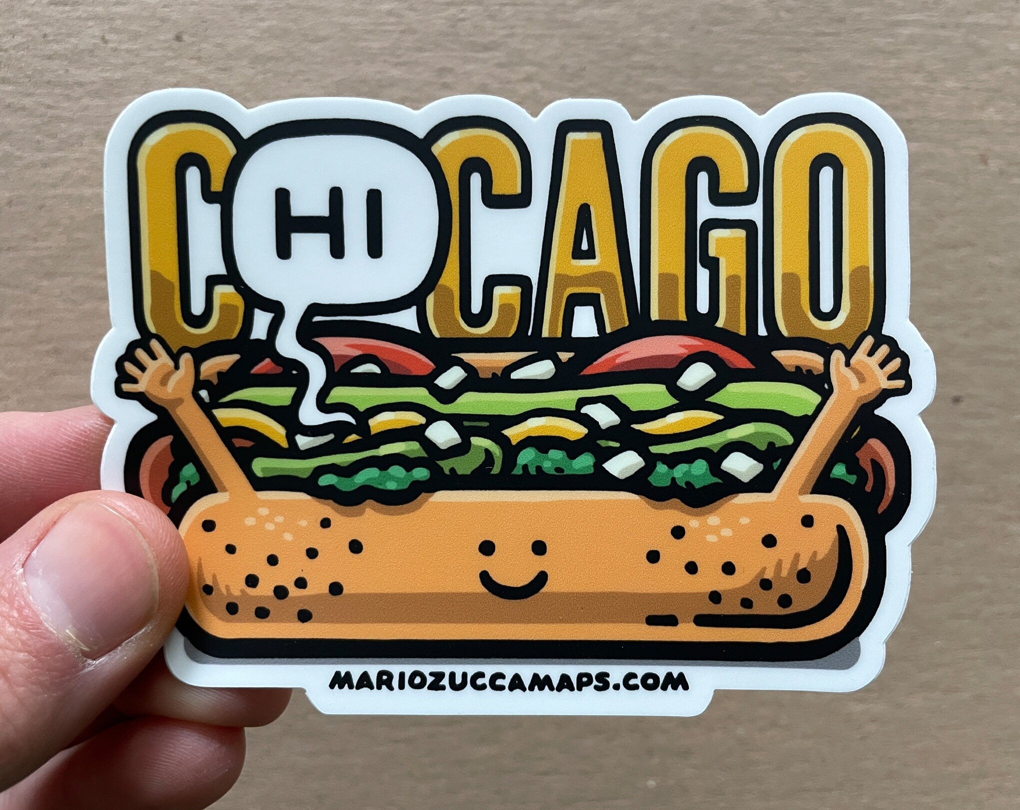 C(Hi)cago Dog Sticker