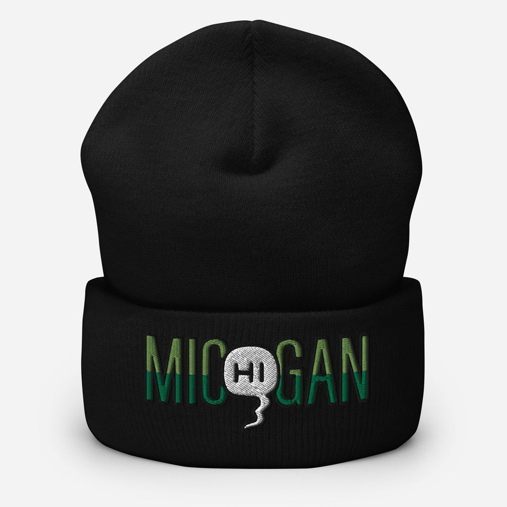 Mic(Hi)gan Embroidered Beanie