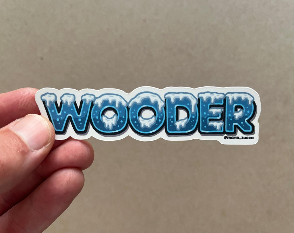 WOODER Sticker