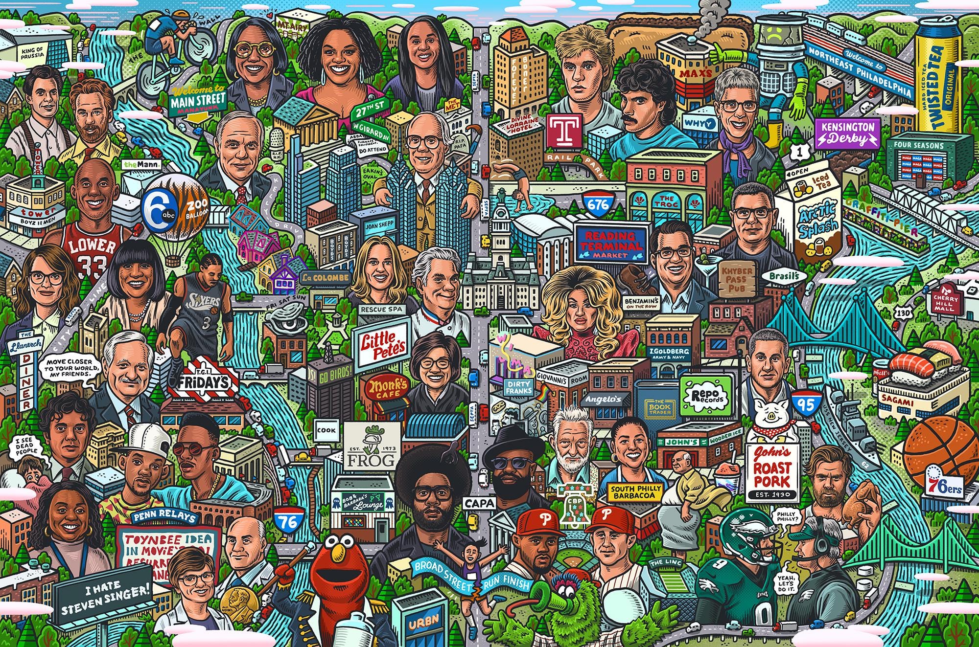 Philly Phifty Map – Limited Edition Print