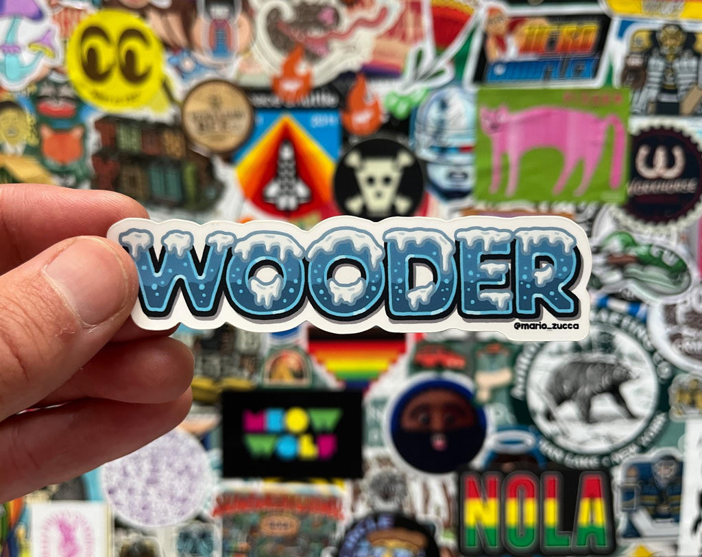 WOODER Sticker