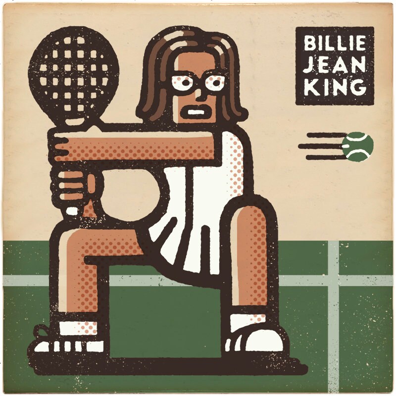 Billie Jean King Portrait