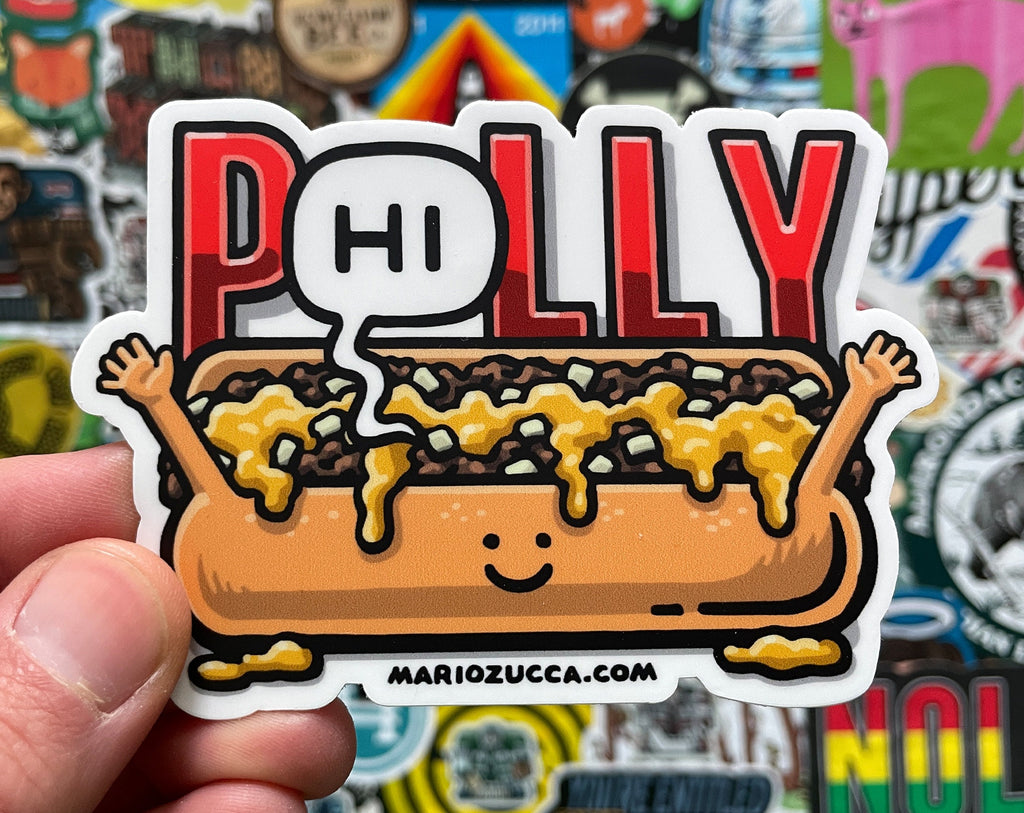 P(Hi)lly Cheesesteak Sticker