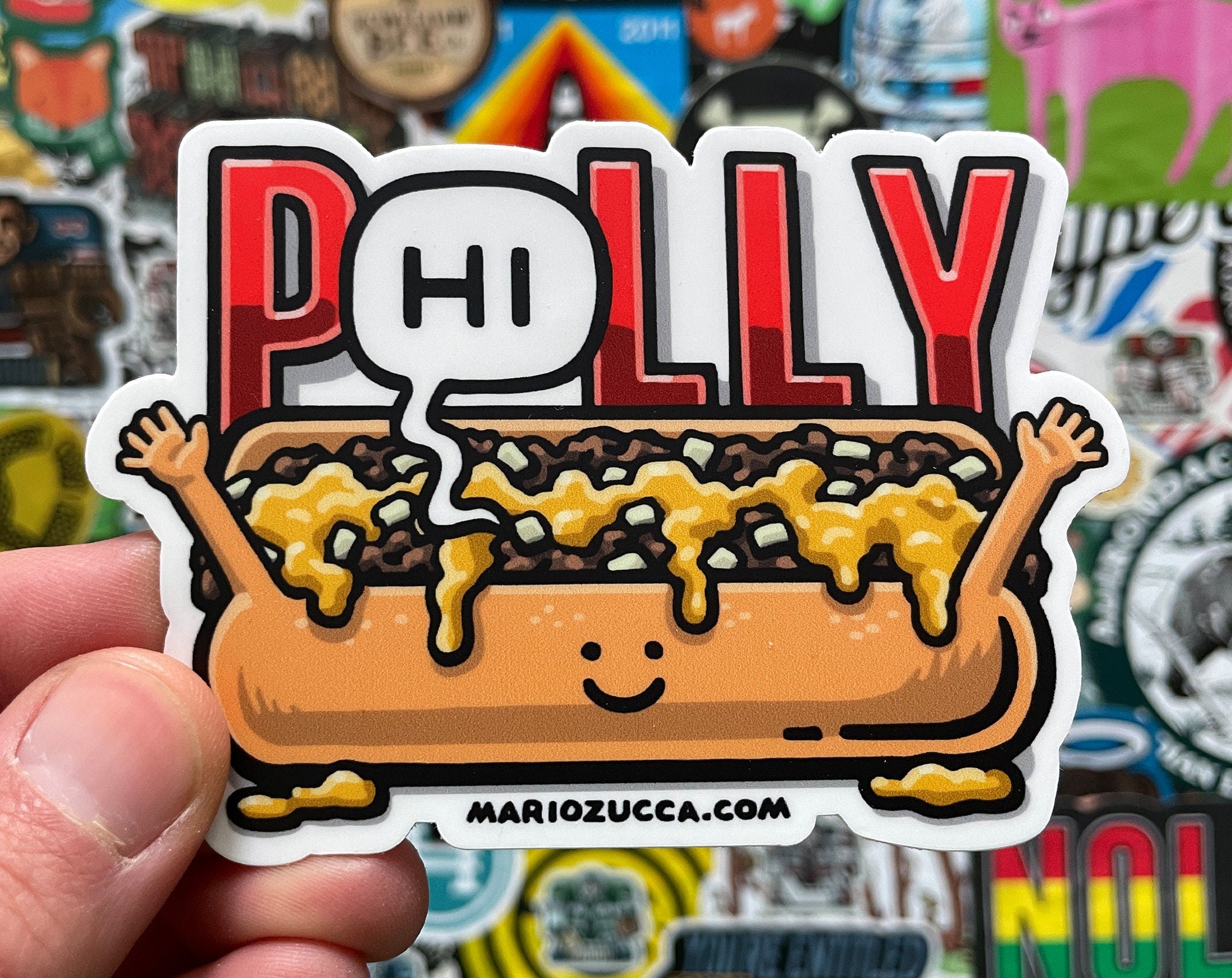 P(Hi)lly Cheesesteak Sticker