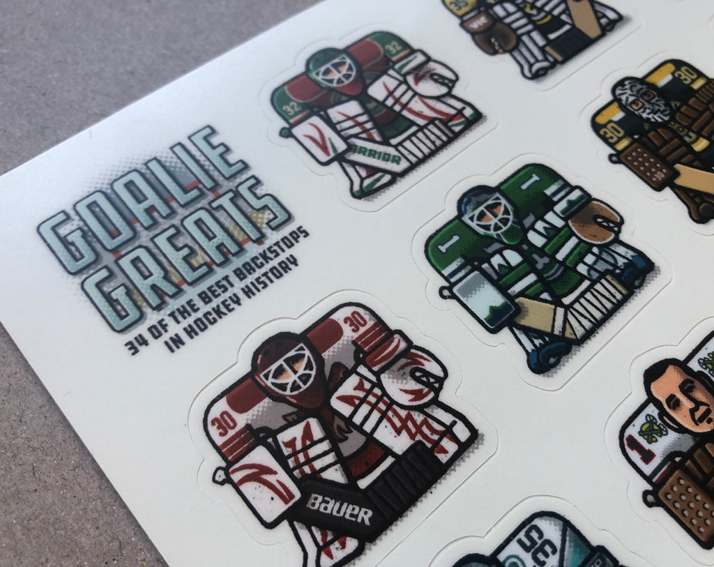 Goalie Greats Sticker Sheet