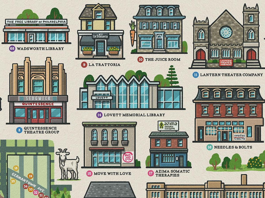 Meet Me in Mt. Airy Map – Limited Edition Print