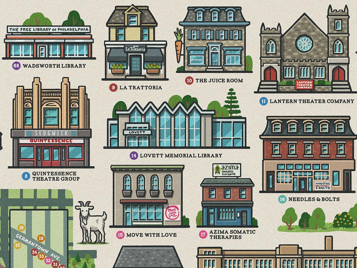 Meet Me in Mt. Airy Map – Limited Edition Print