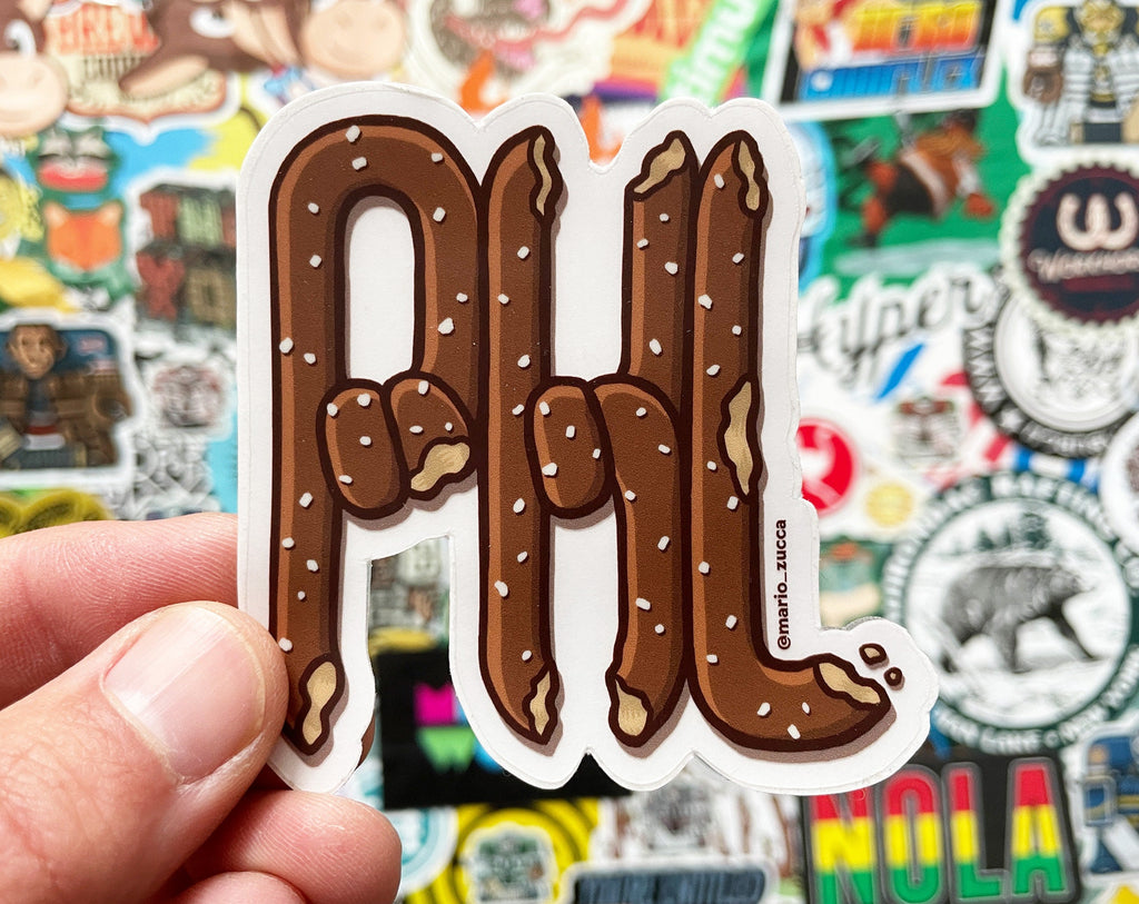 PHL Pretzel Sticker