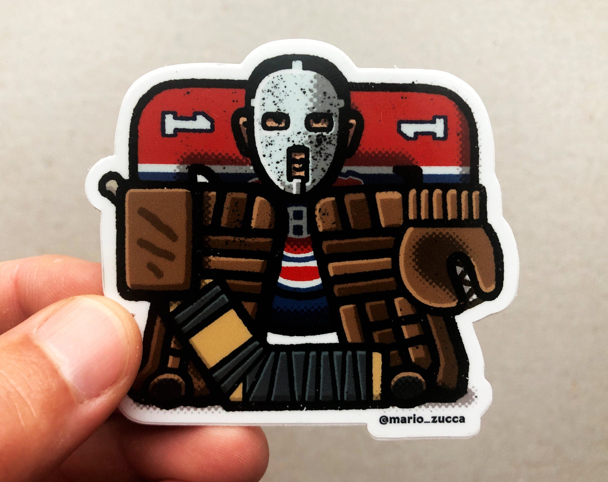 Jacques Plante Sticker